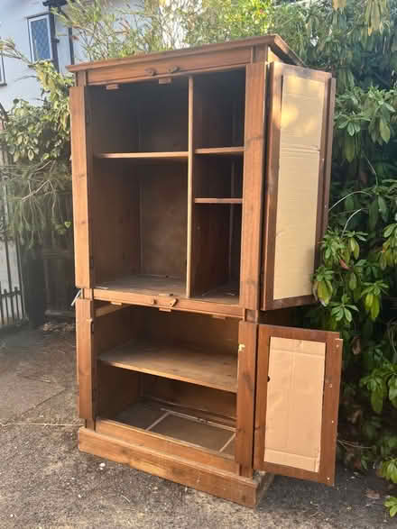 Photo of free Tall wooden cupboard (Beckenham BR3) #2