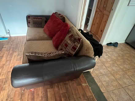 Photo of free faux leather sofa (Longbridge B31) #3