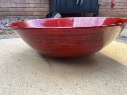 Photo of free Big red bamboo bowl (Godley SK14) #2
