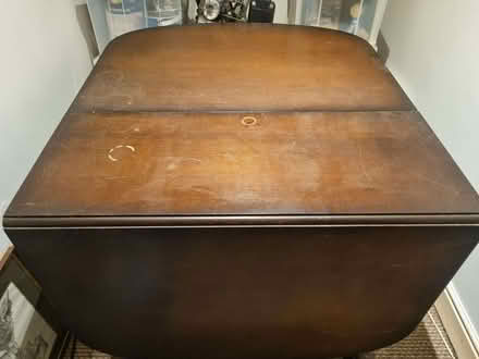 Photo of free Old wooden drop leaf table (Woodseats S8) #1