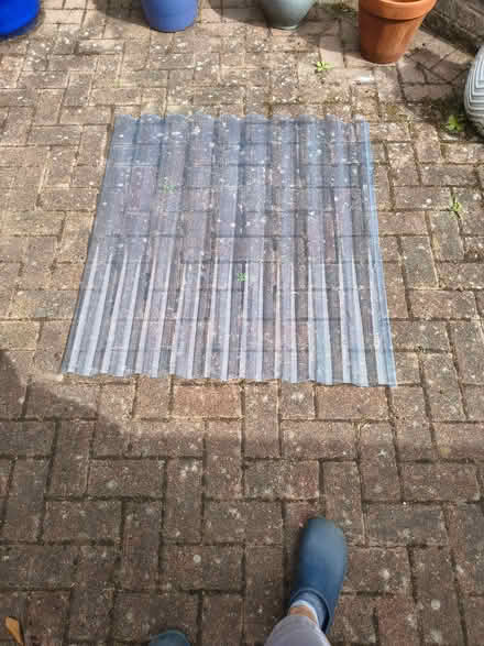 Photo of free Sheet of clear corrugated roofing plastic (Stockton Heath WA4) #1