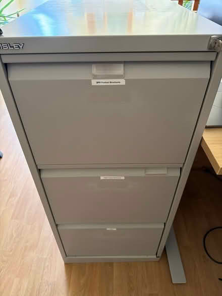 Photo of free Large lockable metal filing cabinet (Woking) #1