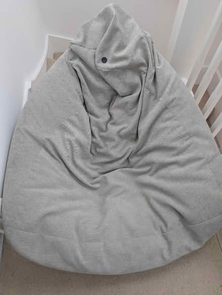 Photo of free Grey Fabric Bean Bag Chair (Dunelm) (Merton SW19) #3