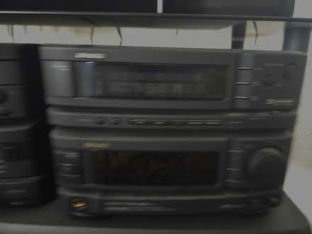 Photo of free Black AIWA CD system with speakers (Ashington NE63) #1