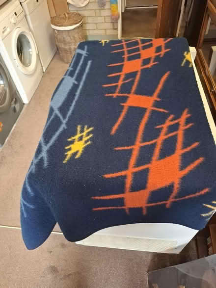 Photo of free Large coloured rug in good condition bit frayed on one edge (Carnforth LA5) #1