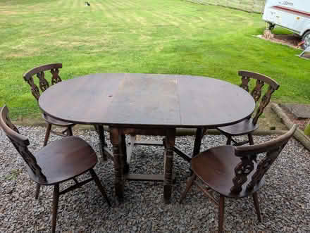 Photo of free Ercol table and 4 chairs (Brampton - Appleby CA16) #1