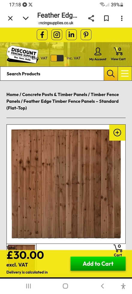 Photo of Fence panel (Conisbrough DN12) #1