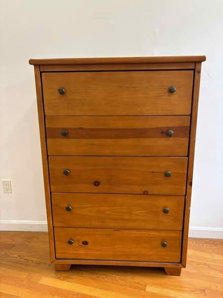 Photo of free Wood Dresser, Five Drawers (North End) #1
