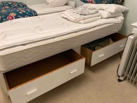 Photo of free Solid wooden single bed (Near Epping station) #1
