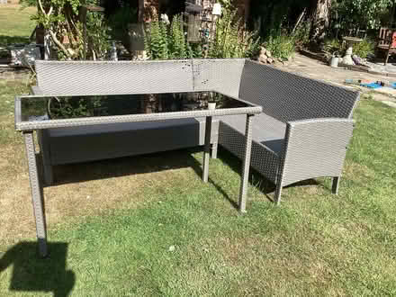 Photo of free Garden Corner Sofa & Matching Table (Bromborough CH62) #1