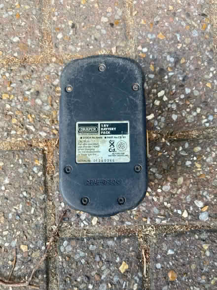 Photo of free Draper 18V Battery Pack (Wimborne town centre BH21) #1