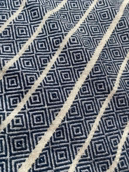 Photo of free Blue & white throw with tassels (Chapeltown LS7) #2