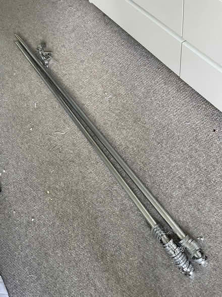 Photo of free 3m chrome curtain pole (Loughton IG10) #1
