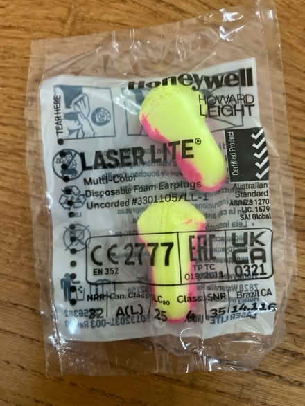 Photo of free Disposable ear plugs (SW16 Norbury, Green Lane) #2