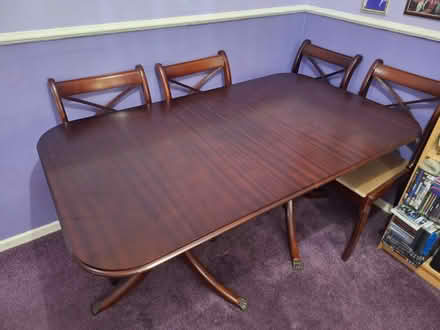 Photo of free Table and 6 chairs must collect (Swinton M27) #1