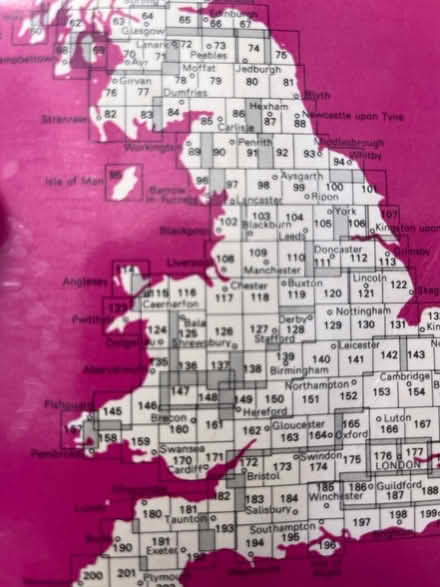 Photo of OS map 109 ( Manchester) &/ or 117 ( Chester) (Hertford SG14) #1