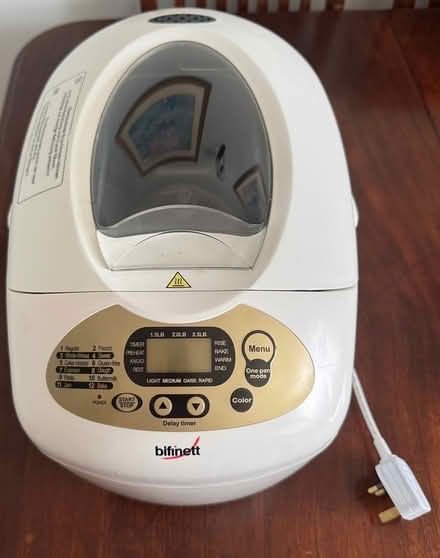 Photo of free Bifinett Bread Maker (The Ward, County Dublin) #2
