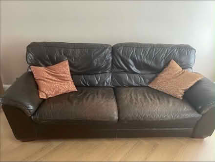 Photo of free 2/3 Seater Leather Couches (Castleknock) #1