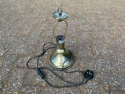 Photo of free Brass effect lamp stand (Wimborne town centre BH21) #1