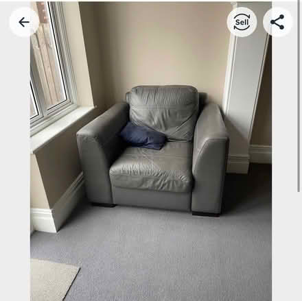 Photo of free Leather sofa (Woodford IG8) #2