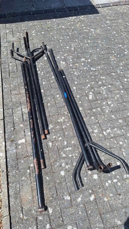 Photo of free 2x heavy duty 6ft clothes storage / display rails (Waterlooville PO8) #1