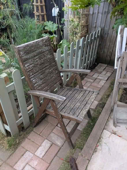 Photo of free 2 x wood garden chairs (Penrith CA11) #1