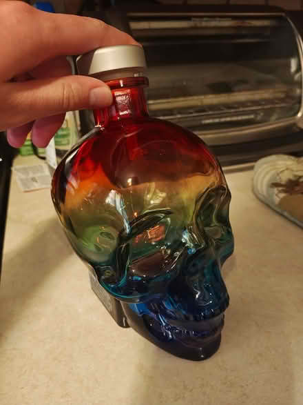 Photo of free Glass Skull Bottle (Near Bolingbrook High School) #1