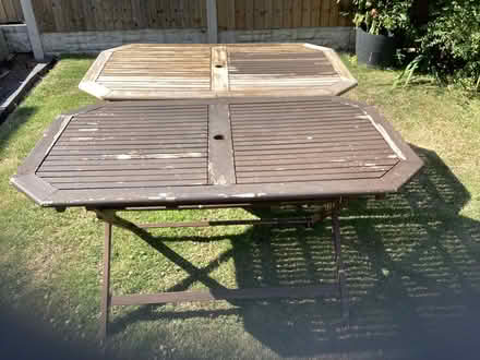 Photo of free 2 x Patio Dining Tables (Bromborough CH62) #2