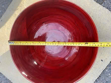 Photo of free Big red bamboo bowl (Godley SK14) #3
