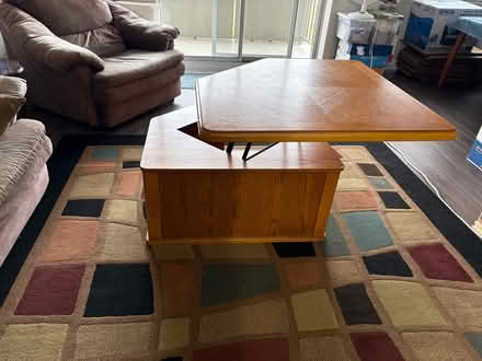 Photo of free Beautiful wooden coffee table (Cooper Landing Rd, Cherry Hill) #3