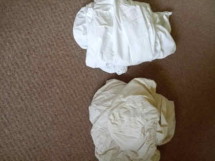 Photo of free 2 x King Size (5ft) Fitted Sheets M&S (Orton Waterville PE2) #1
