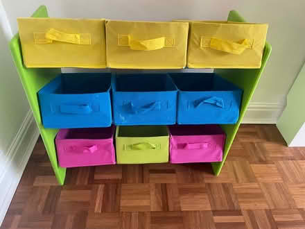 Photo of free Children’s storage shelf (Aston, Nantwich, CW5) #2
