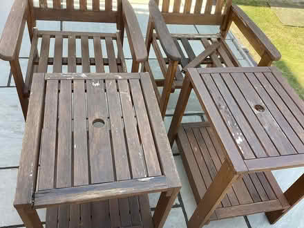 Photo of free Garden Chairs & Matching Tables (Bromborough CH62) #3