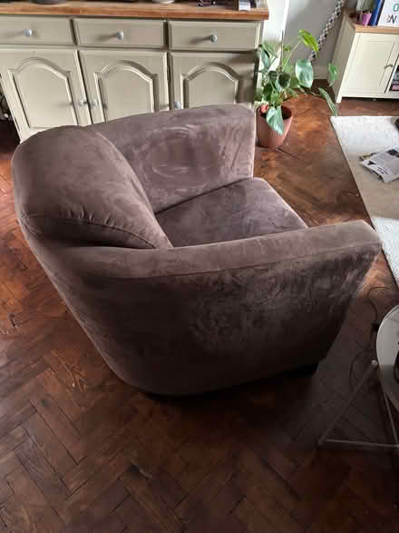 Photo of free Brown tub chair (Hale GU9) #4