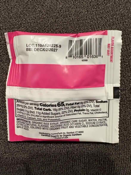 Photo of free YumEarth Fruit Snacks Tropical (Union, NJ) #3