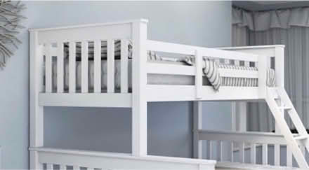Photo of free White wooden single bed (En20bq) #1