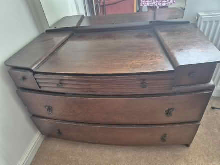 Photo of free Solid Oak Dressing Table With Mirror (Plymstock PL9) #4