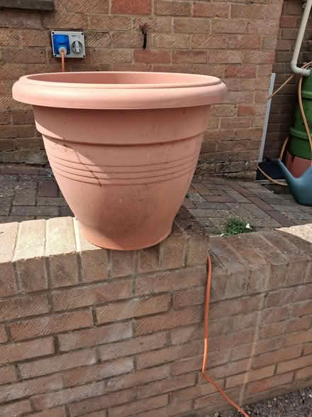 Photo of free 3 large plastic plant pots (Dursley GL11) #1
