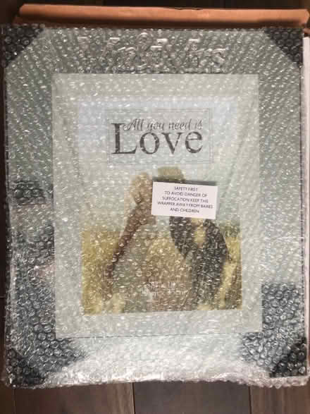 Photo of free Glass MR & MRS photo frame with rear stand (Latchford WA4) #1