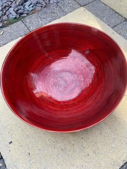 Photo of free Big red bamboo bowl (Godley SK14) #1