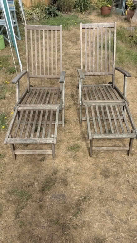 Photo of free Steamer chairs with cushions + (OX25 Steeple Aston) #3