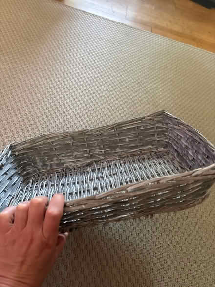 Photo of free Grey wicker hamper basket (Hemel Hempstead HP2) #2