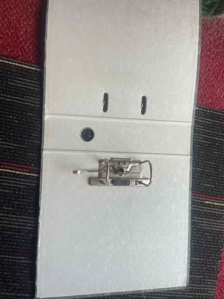Photo of free 3 old grey lever arch a4 files (East Oakley RG23) #1