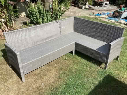 Photo of free Garden Corner Sofa & Matching Table (Bromborough CH62) #3