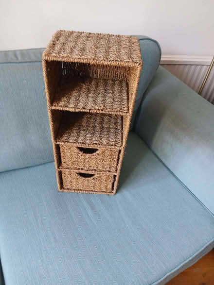 Photo of free Little wicker storage unit (Leckhampton GL53) #1