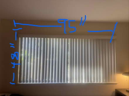 Photo of free Vertical Blinds – 95" W x 48" H (Saratoga downtown) #1