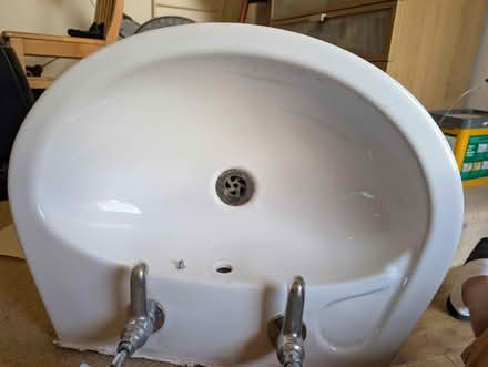 Photo of free Sink and pedestal with taps (Plymtree, Norman's Green End) #3