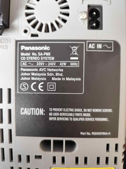 Photo of free Panasonic radio dvd player (Bowerham LA1) #3