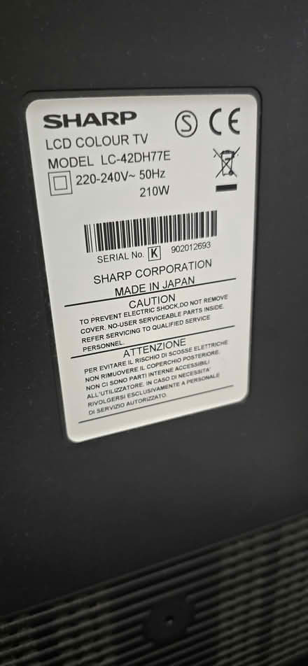 Photo of free Sharp Tv (Frenchgate Road BN22) #2