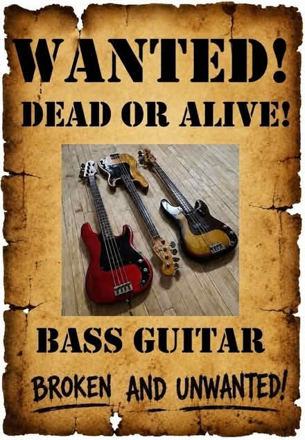 Photo of Broken or unwanted Bass guitars (Whitemans Green RH17) #1